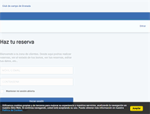 Tablet Screenshot of clubdecampodegranada.padelclick.com